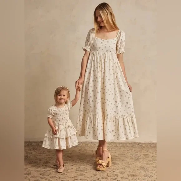 Women’s Noralee Chloe Rose Ditsy Puff Sleeve Dress Size Large BRAND NEW! - Picture 6 of 6